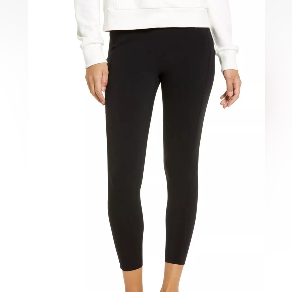 SPANX Everywear 7/8 Active Pocket Leggings Very Black 50205R Size S